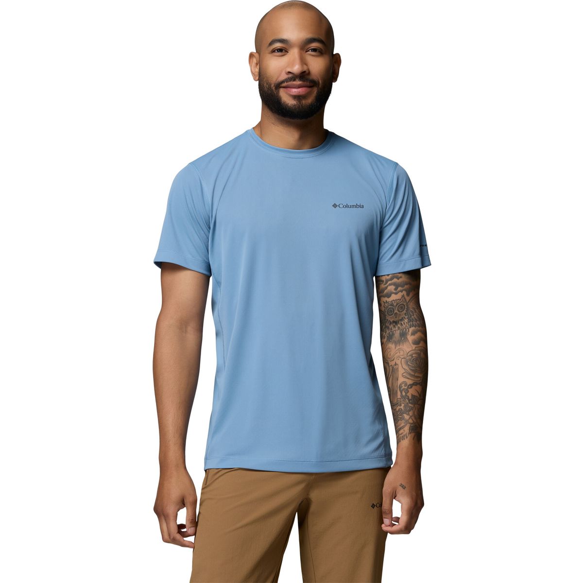 Columbia Men's Zero Rules Light Technical T-shirt rainy day (447) M 211850-2118501-447-M