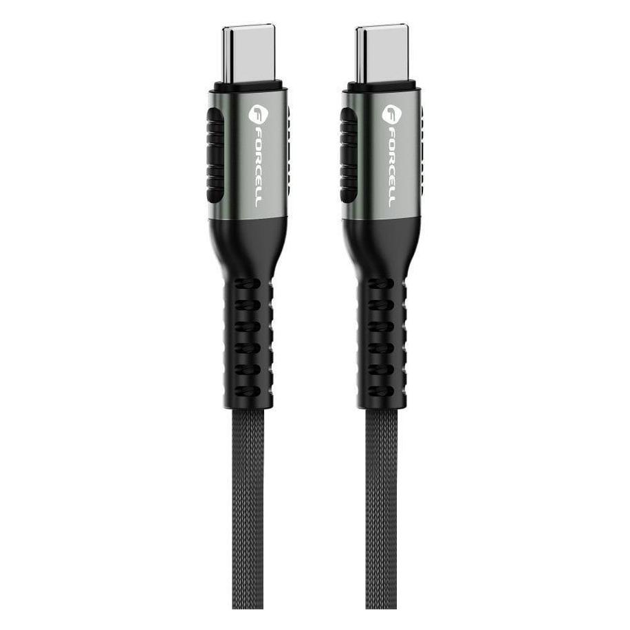 Forcell Cable F-ENERGY C263 cable Type C to Type C QC4.0 PD 5A 240W Cafule 3 m black (3 m, 240 W) (C263-B3.0)