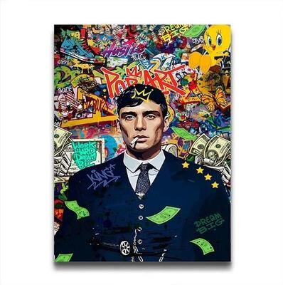 Uplift Essentials 80s Gangster Graffiti Art Urban Crime Drama Canvas style 2 8 X 12 In