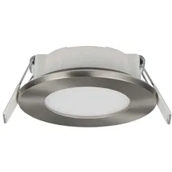 LED Einbauleuchte Deckenlampe Einbauspot Nickel Dimmbar Farbwahl H 2,9 cm