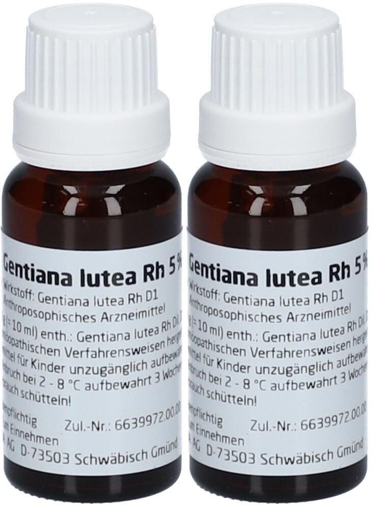 Weleda Gentiana Lutea RH Presssaft 5% Mischung 2x 2x20 ml