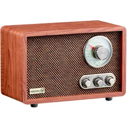 Cyberlux Bluetooth Retro-Radio mit USB/SD-Karten Slot AM/FM Radio