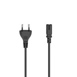 hama 00200732 Netzkabel, Euro-Stecker - 2-pol.-Kupplung (Doppelnut), 1,5 m