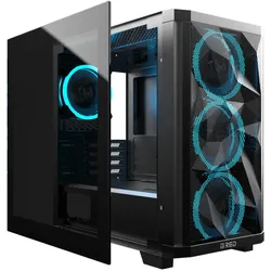 MRed Stardust (mATX, Mini-ITX), PC Gehäuse, Schwarz
