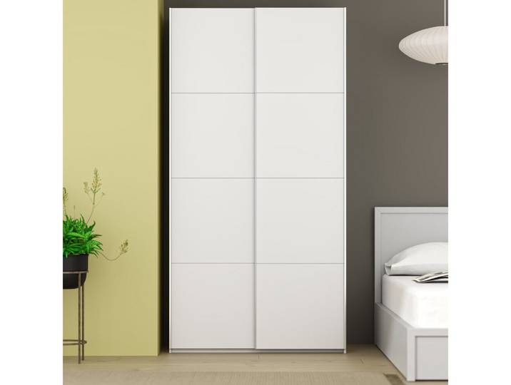 FORTE Schwebetürenschrank Fittio, Made in Europe, 2 Schiebetüren, modernes Design Höhe 2,35 mtr, stehende Montage