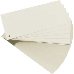 herlitz Trennstreifen weiß VE=20x100 Stück