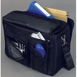 LIGHTPAK Umhängetasche THE FLIGHT schwarz bis 43,2 cm (17 Zoll)
