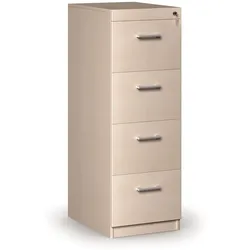 Hängeregisterschrank aus Holz, 4 Schübe, Birke