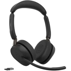 Jabra Evolve3 65 MS Stereo Headset On-Ear schwarz
