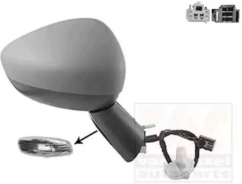 VAN WEZEL 0954808 Wing mirror