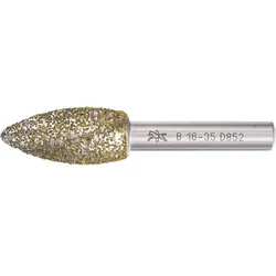 PFERD TOOLS Diamant-Schleifstift für Gießereien Flammenform B - 36803966