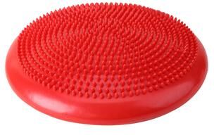 Uplifted Trends Inflated Stability Wobble Cushion For Physical Therapy Autism & ADHD Sensory Balance Toy For Kids & Adults inflated Red