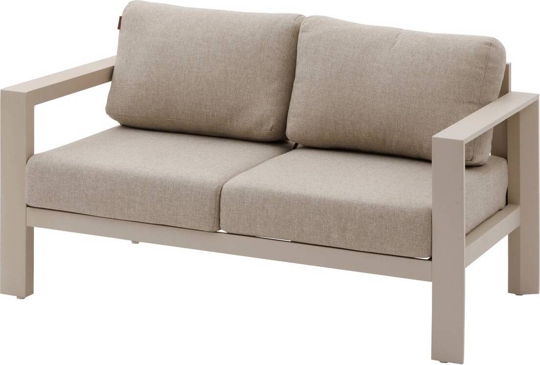 Gartensofa "evasion" lehm 2-sitzer aus aluminium und olefin - Hespéride