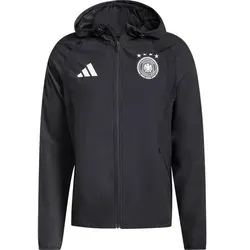 ADIDAS Herren Fanjacke Deutschland DFB Tiro Travel, Größe XL in Schwarz Schwarz