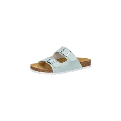 Pantolette LICO "Pantolette Bioline Platino", Damen, Gr. 36, blau, Synthetik, Schuhe Pantolette