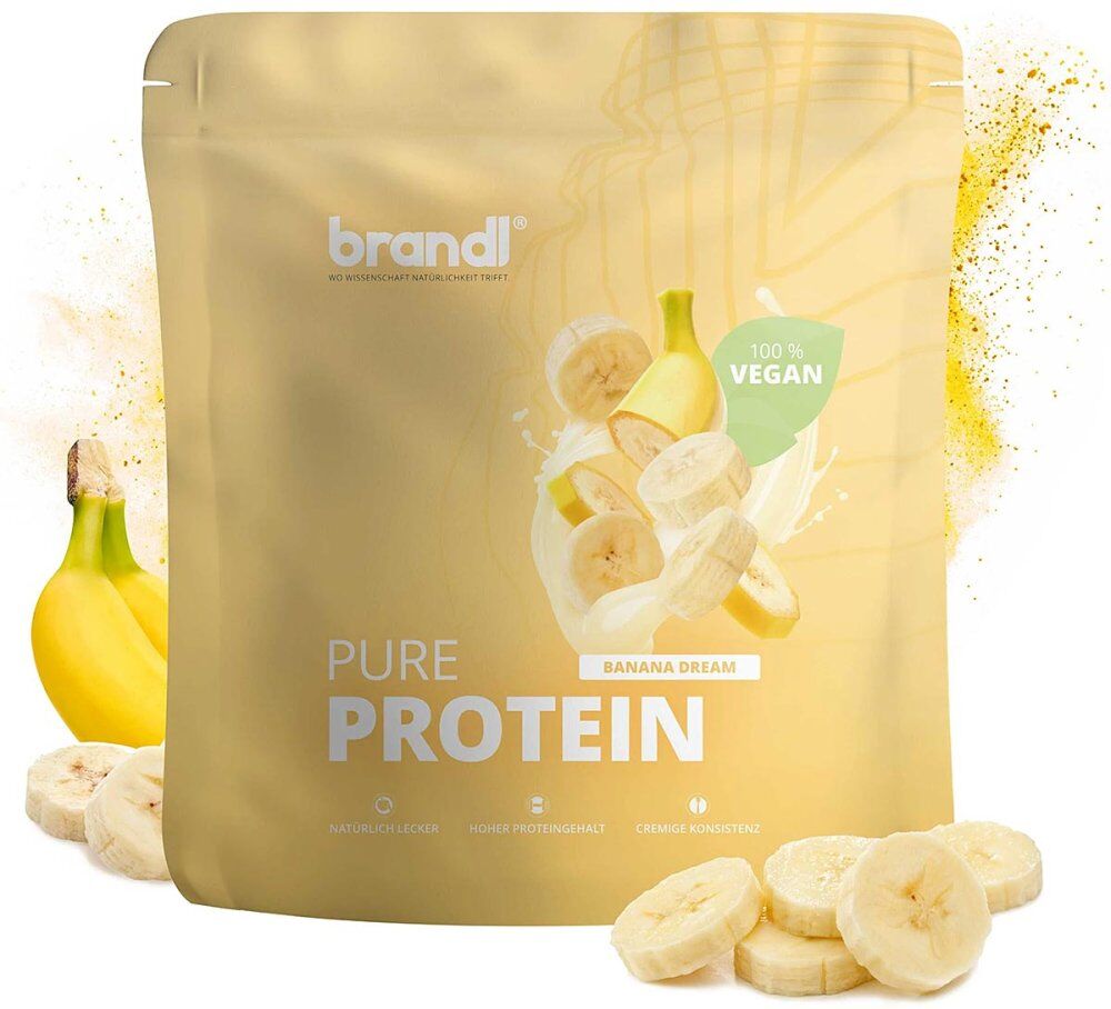 Brandl Nutrition Brandl Pure Protein Vegan Banane Pulver 1000g