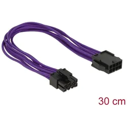 DELOCK Stromkabel 8Pin EPS -> 8Pin EPS St/Bu 0.30m Textil