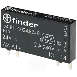 Finder Steck-/Print-Relais E:24VDC,A:2A/230VAC 34.81.7.024.8240