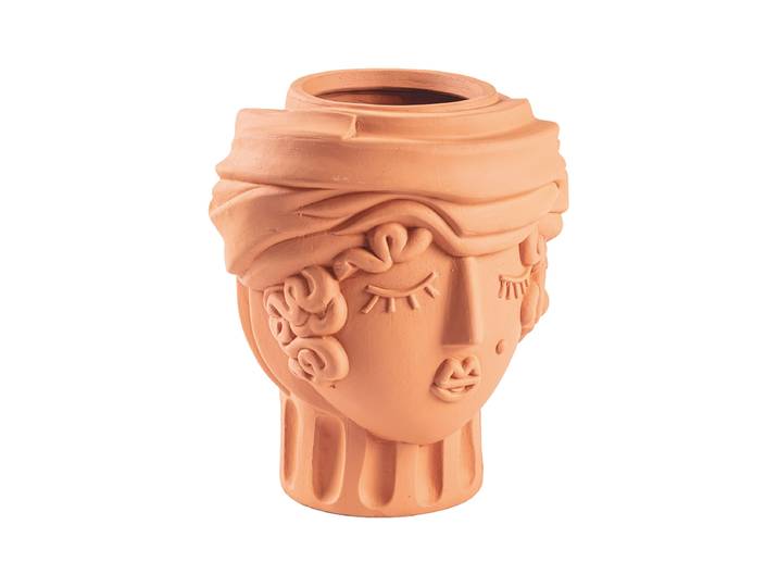 In- & Outdoor Design Blumentopf „Magna Graecia Terracotta Woman“ Seletti