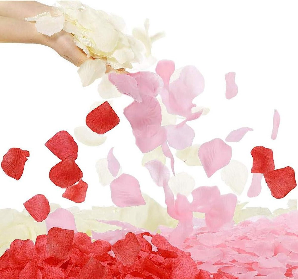 4000 stuks Kunstmatige Zijden Roosblaadjes in Mix Kleur voor Romantische Decoratie