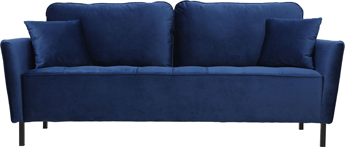 Miliboo 3-Sitzer-Sofa aus blauem Samt BEKA