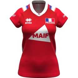 Errea, Damen, Sportshirt, libero trikot france 2024/25 (XL), Rot, XL