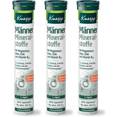 Kneipp Männer Mineralstoffe Brausetabletten 3x 3x15 St