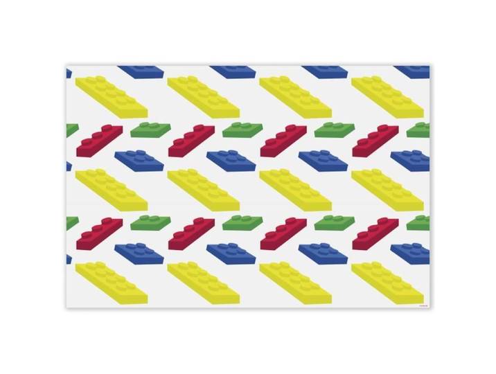 Mubusi Tapis Vinyle Lego 200x300 cm Couleur Multicolore - Tapis Chambre en Vinyle - Deco Maison