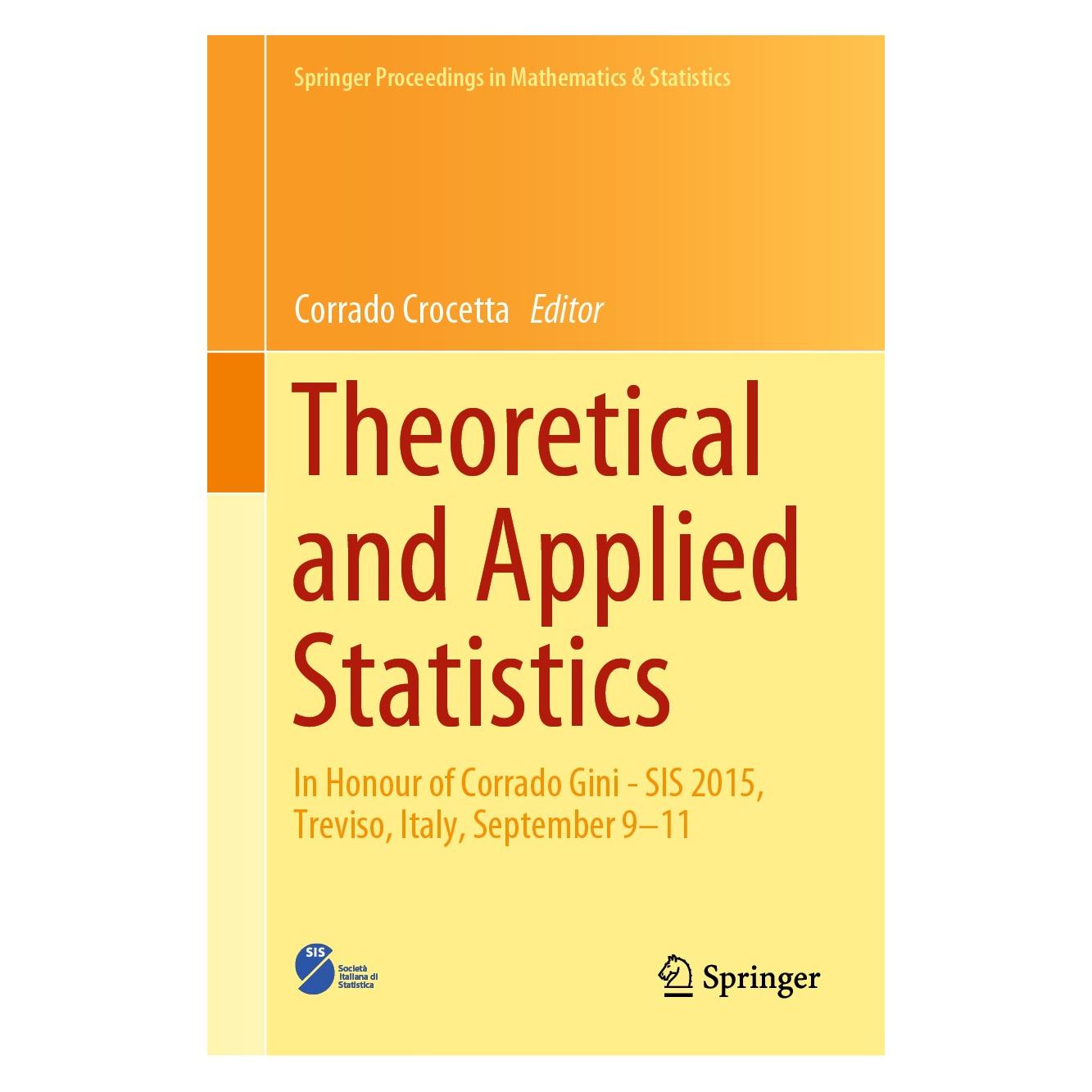 Springer Theoretical and Applied Statistics (Englisch, Hardcover, Corrado Crocetta) (9783030054199)