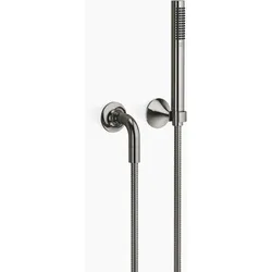 Dornbracht VAIA Schlauchbrausegarnitur mit Einzelrosetten, flowReduce-Funktion, 27808809-190010, Farbe: Dark Chrome