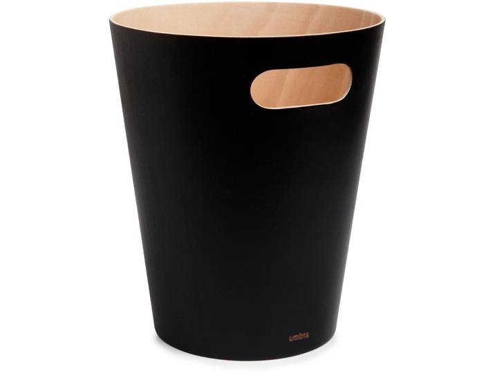 Papierkorb Umbra Woodrow 7.5 l Schwarz - Papierkorb