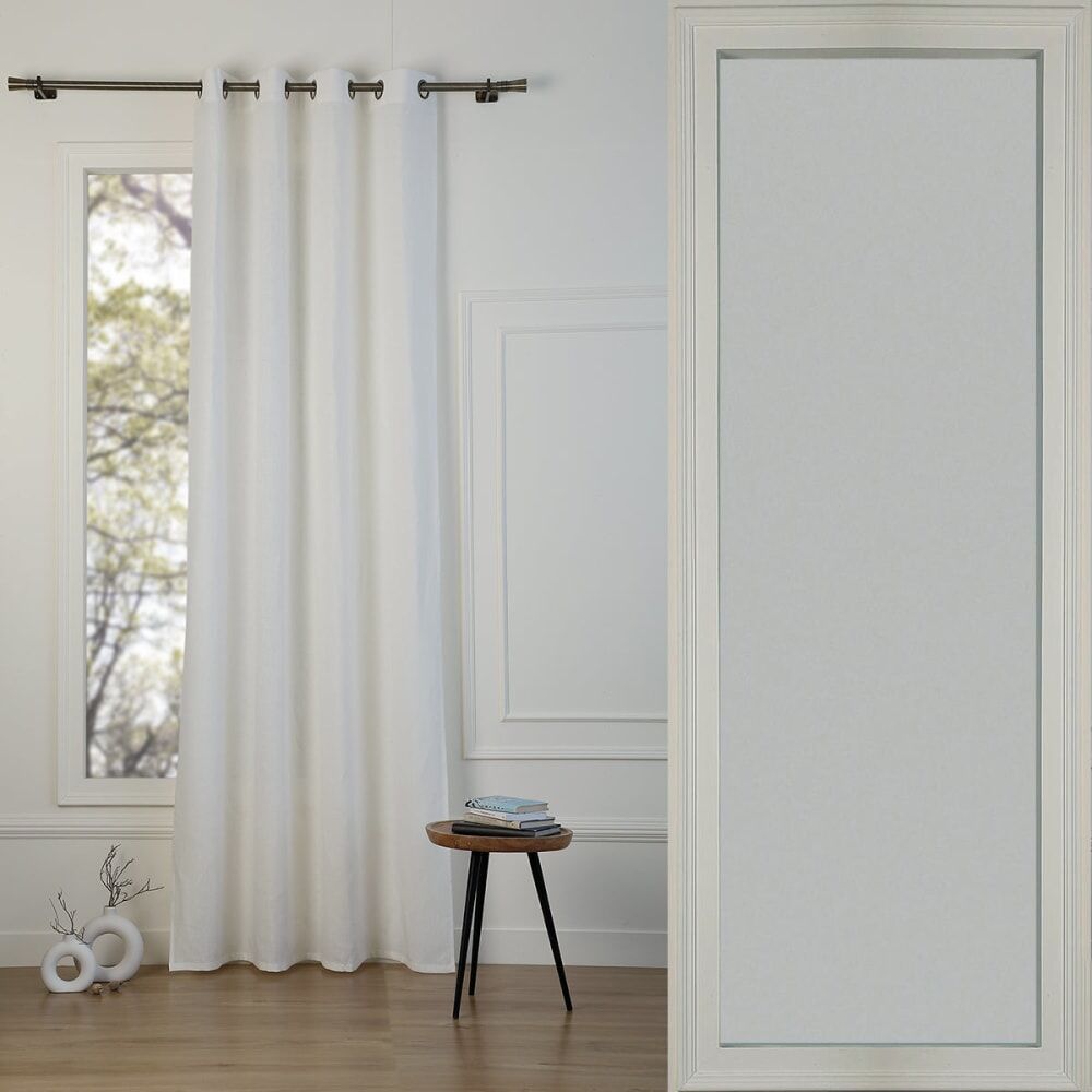 Febronie Cortina con ojales algodón 140x260 blanco