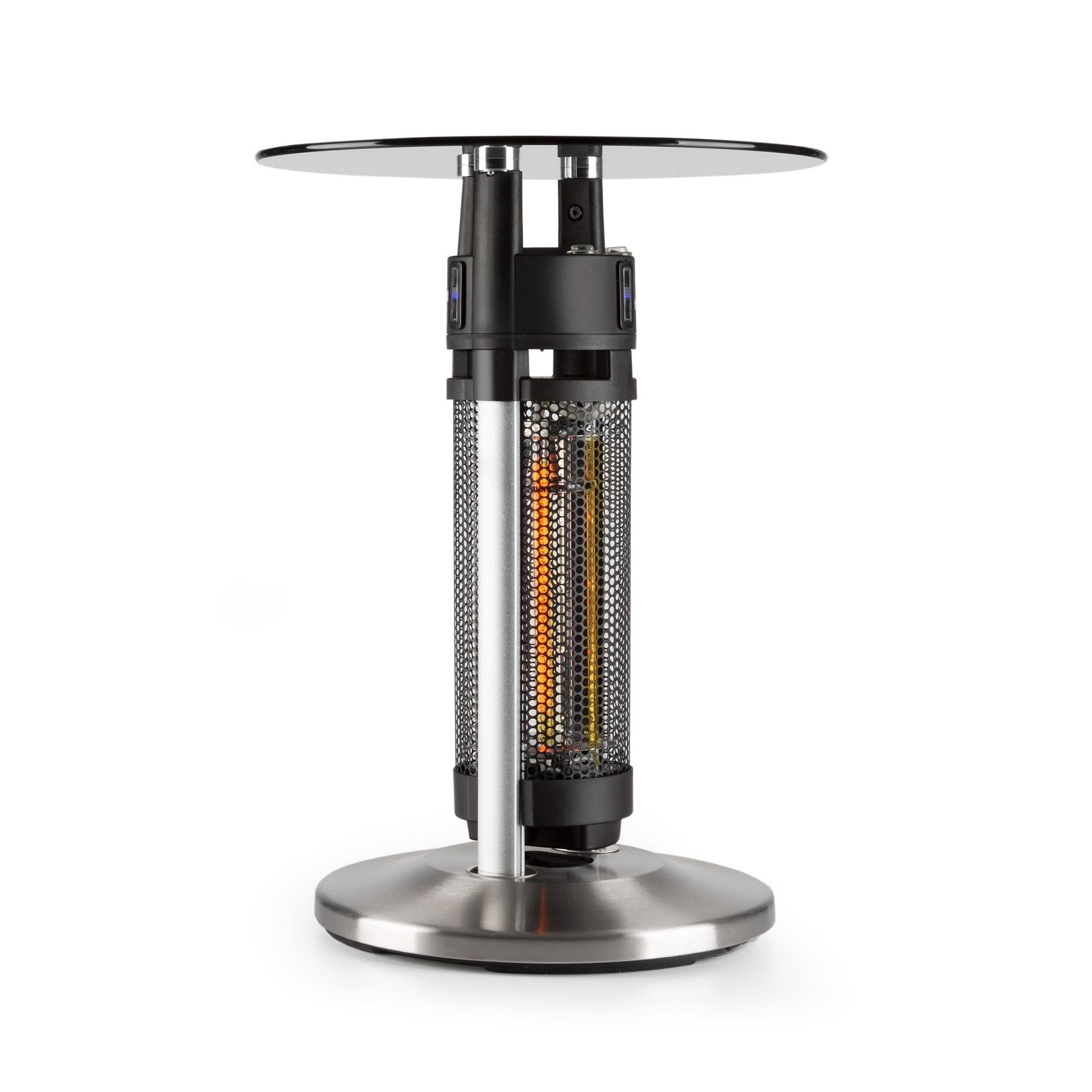 Primal Heat 65 Bistrotisch Karbon-IR-Heizelement 1200W LED 65cm Glas