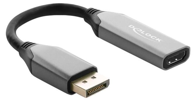 Delock 64366 DisplayPort 1.4 naar HDMI Adapter met 8K HDR ondersteuning