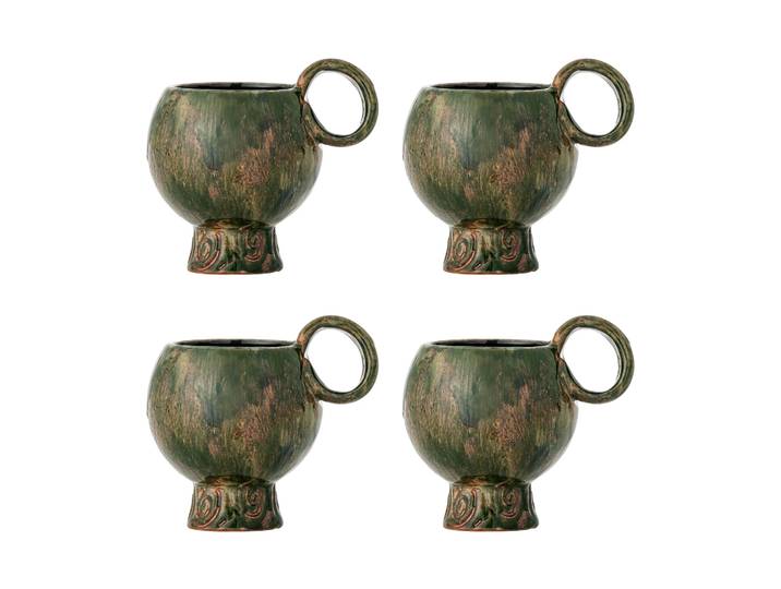 Bloomingville Tasse Avonlea, lot de 4 Vert