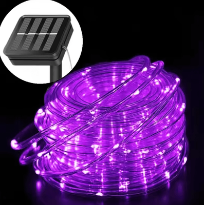 Inspire Curations Solar LED Rope Lights 5M 10M 20M Waterproof Outdoor Decor purple 20m 200led
