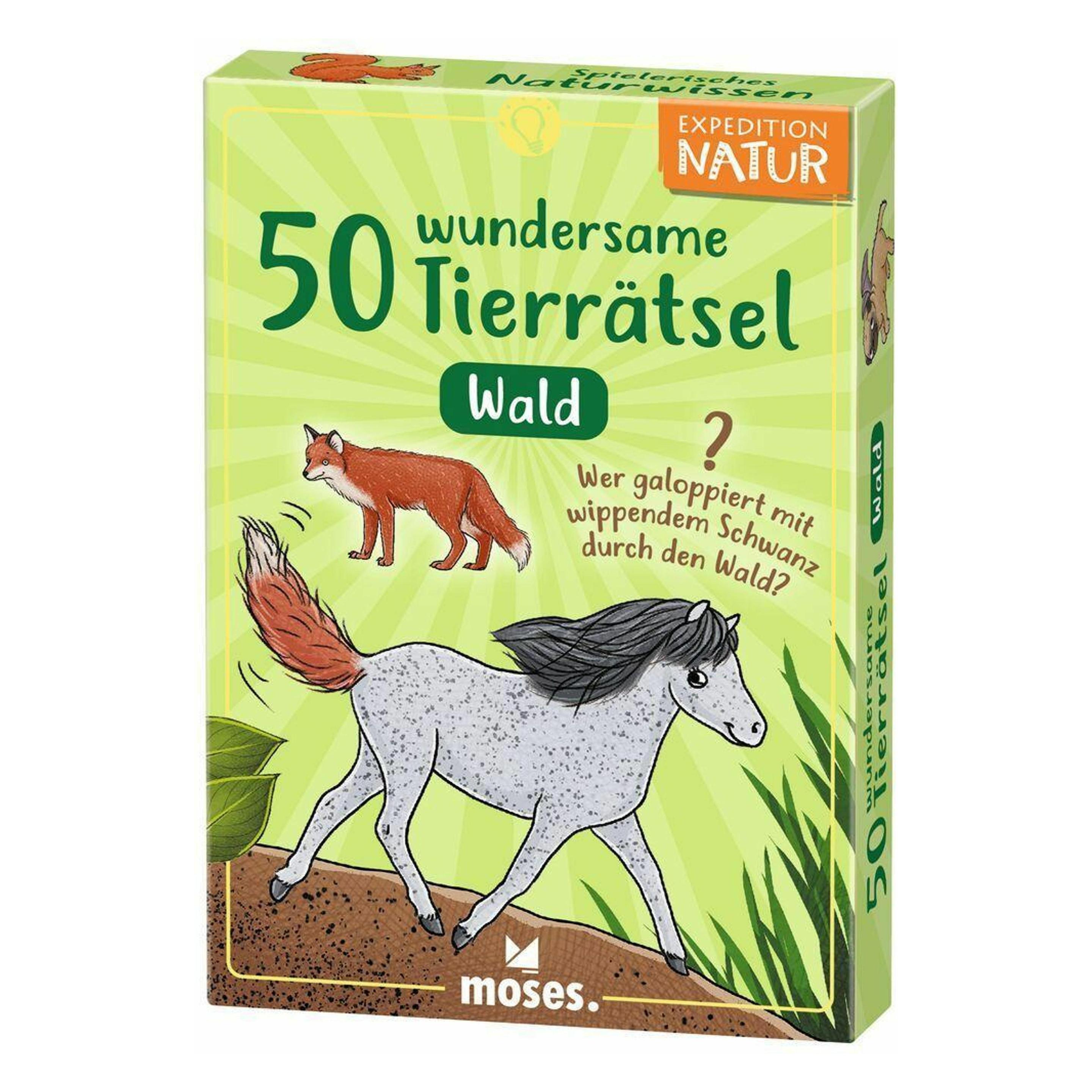 Moses Expedition Natur 50 Tierrätsel Wald 7J (Deutsch) (9822)