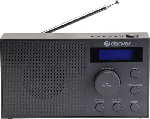 Denver DAB-51B Tischradio DAB+, DAB, FM USB, AUX Weckfunktion Schwarz