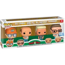 Funko - POP! - King of the Hill - Dale, Hank, Bill & Boomhauer 4-Pack