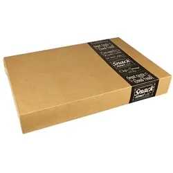 PAPSTAR 10 Transport- und Catering-Kartons "pure" eckig 8 cm x 37,6 cm x 55,7 cm "Good Food" groß