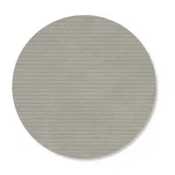 LINDDNA Untersetzer Corduroy Circle Leder Light Grey