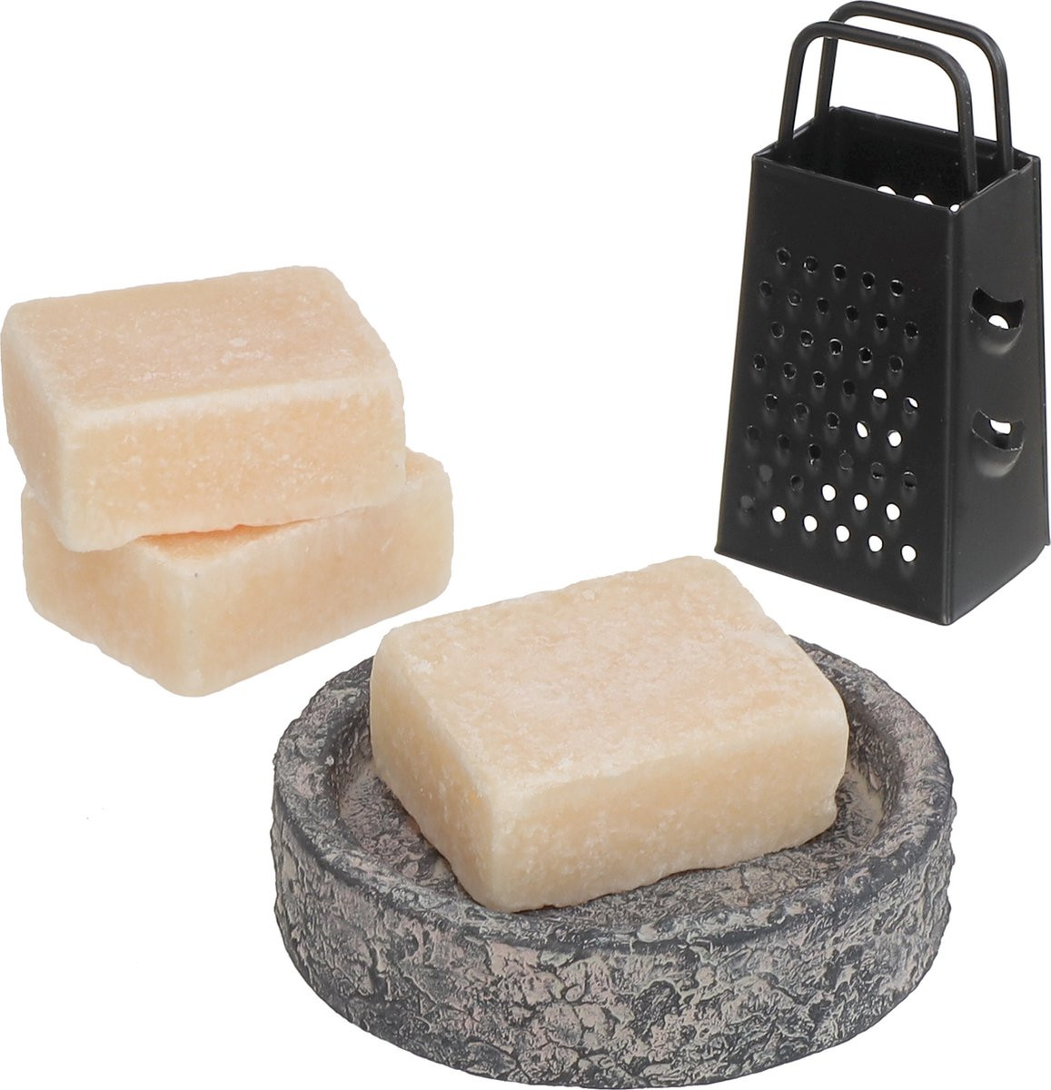 Comforder Amberblokjes Vanille - Set met 3 geurblokjes, schaaltje, rasp en geurzakje
