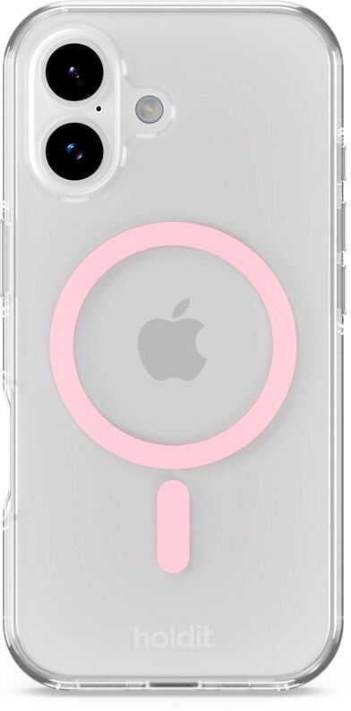 iPhone 17 Holdit MagSafe Cover - Transparent / Pink