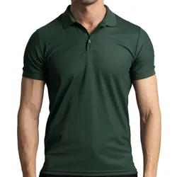 Cross Brian Pique Herren Golf Polo grün