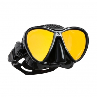 Scubapro Tauchmaske - Synergy Twin - mit Comfort Strap - Schwarz - Glas verspiegelt