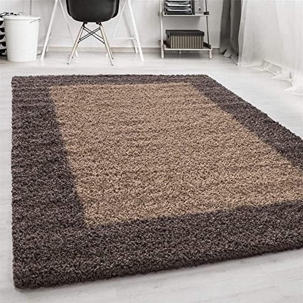 Zacht Taupe Vloerkleed van Polypropyleen - 400 x 300 cm