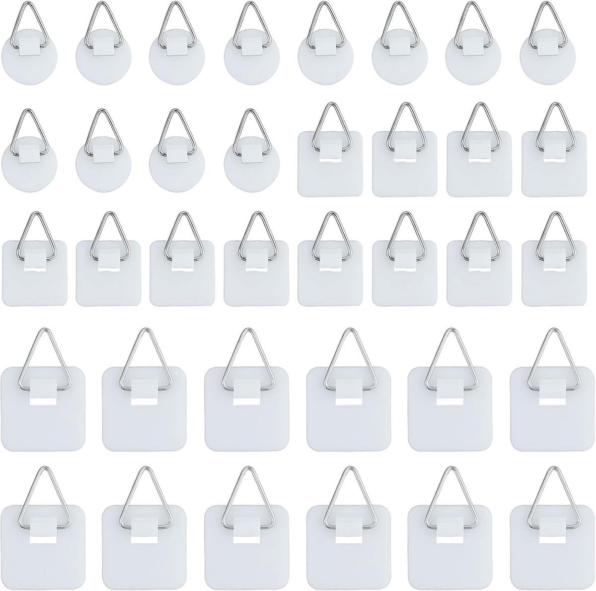 36 stuks Zelfklevende Fotohangers Wit - Onzichtbare Plakhaken voor Decoratie