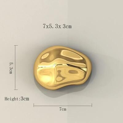 Uplifted Finds Stereo Electroplating Stone Wall Pendant   Simulation Mineral Wall Hanging   Modern Metallic Rock Backdrop Display b1