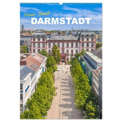 Meine Stadt Darmstadt (Wandkalender 2026 DIN A2 hoch), CALVENDO Monatskalender