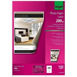 Sigel Photo-Papier (A4), Fotopapier, Weiss